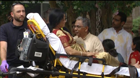 Durante un evento religioso indio en Houston